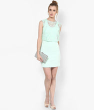Green Round Neck Dress