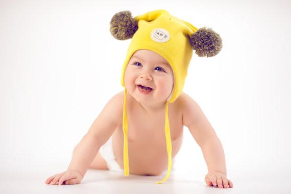 Yellow Cashmere Beanie