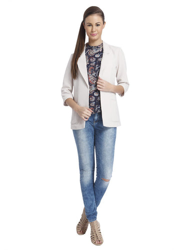 Casual Solid Blazer