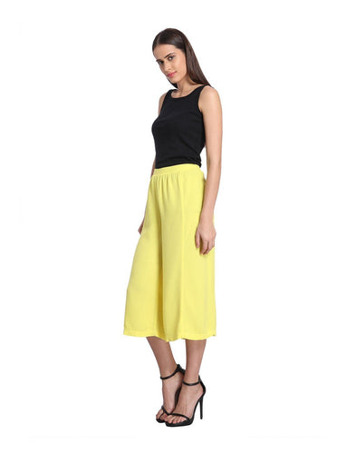 Blazing Yellow Solid Pants